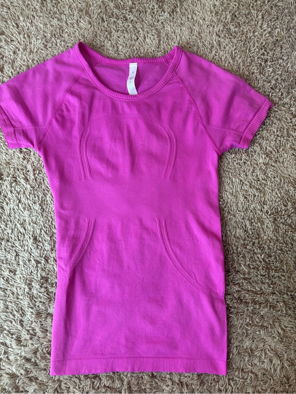 lululemon athletica Short Sleeve Tee in Bright Pink